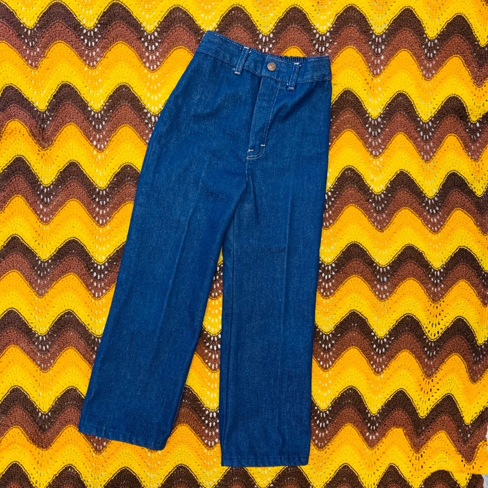 VTG 1970s Raw Denim High Rise Jeans